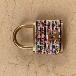 Chanel oversized padlock brooch